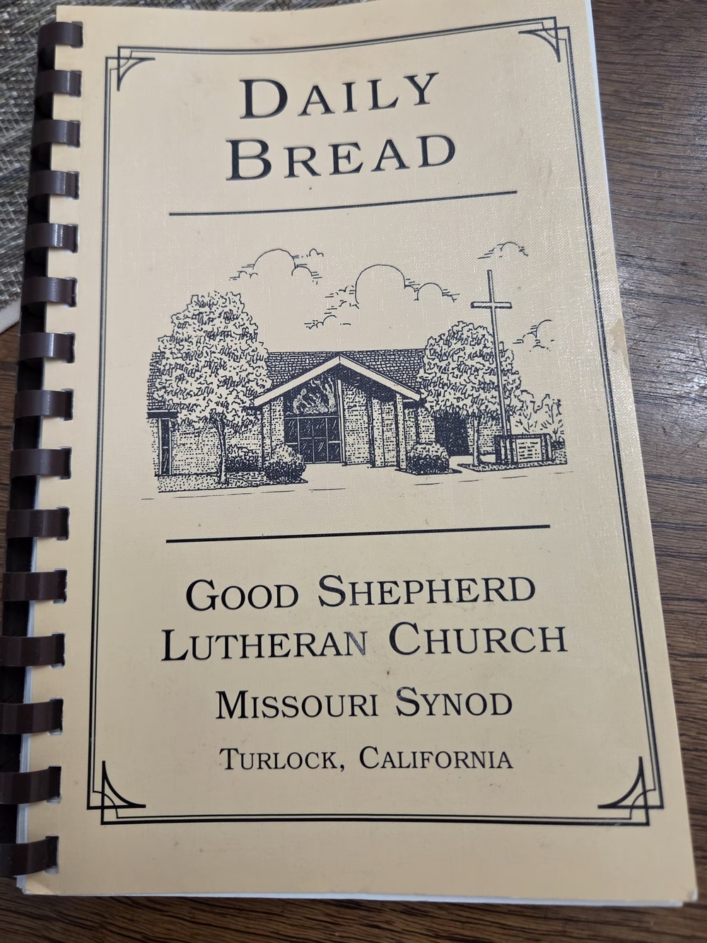 Daily Bread Church Wall Art - Cream and Black